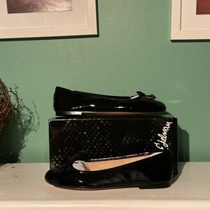 Sam Edelman Flora Black Patent Leather Ballet Flats